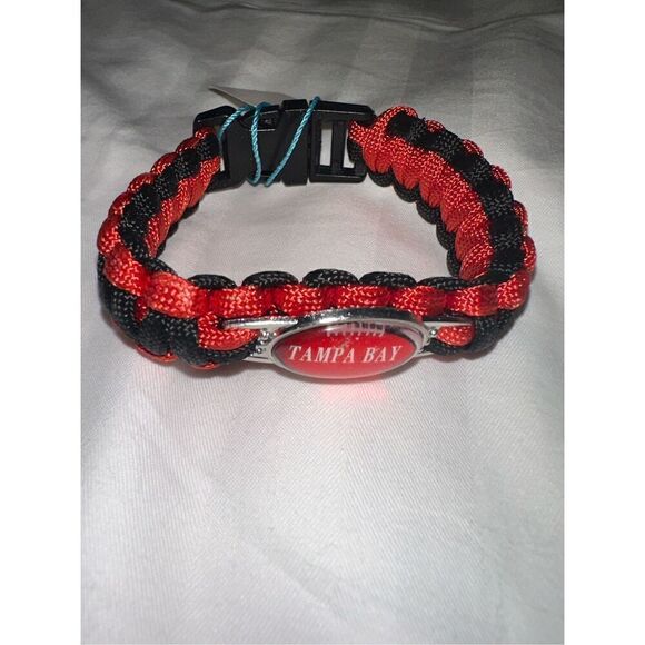 NFL Tampa Bay Buccaneers Woven Bracelet NIP - Picture 2 of 4